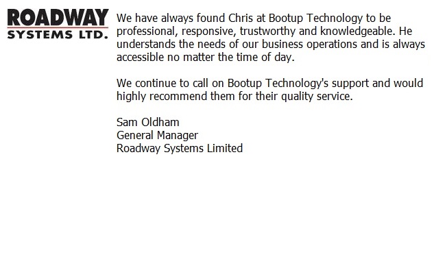 Bootup Technology Testimonials