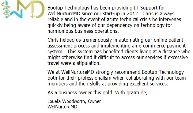 Bootup Technology Testimonials